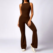 women's compression yoga jumpsuit, view 7 - MRSLM