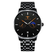 men's steel band quartz watch, view 4 - MRSLM