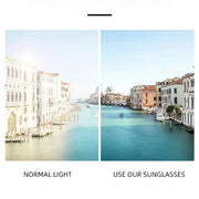 UV400 square gradient sunglasses, view 8 - MRSLM