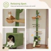 5-tier floor to ceiling cat tree, view 10 - MRSLM