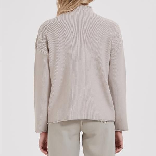 women's knitted turtleneck pullover, view 8 - MRSLM