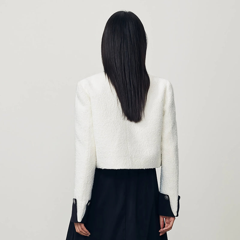 slim fit contrast color jacket, view 8 - MRSLM
