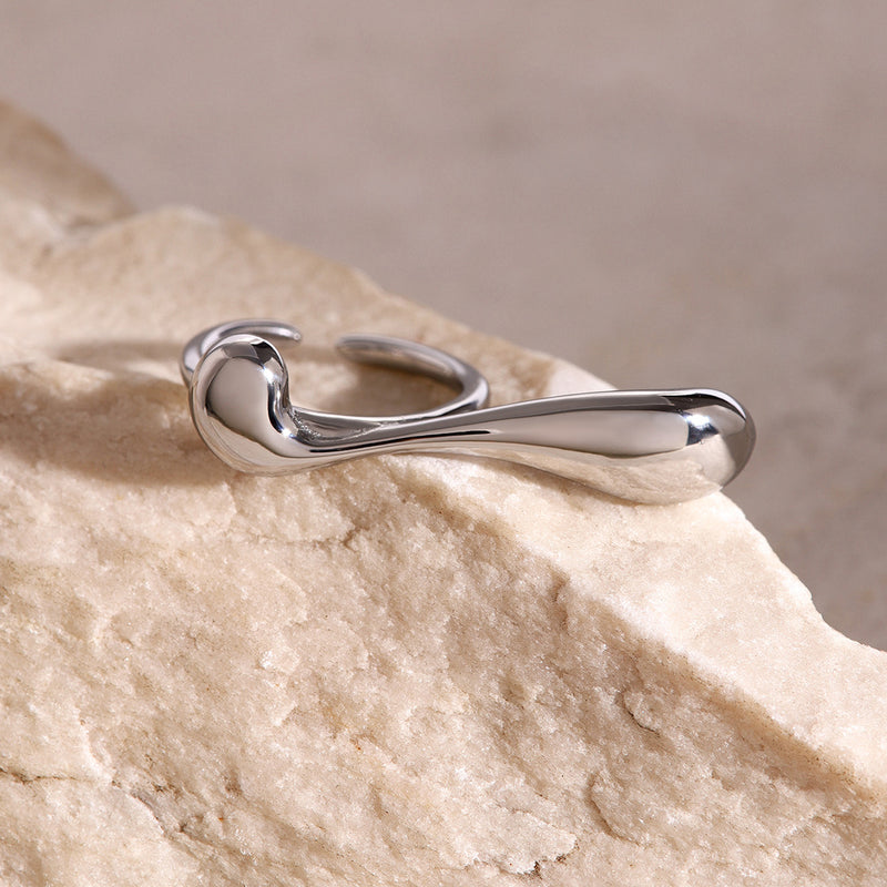 Water drop open ring, view 8 - MRSLM