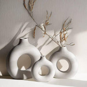 minimalist circular ceramic vase - MRSLM