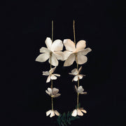 flower tassel earrings, view 2 - MRSLM