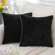 soft chenille velvet throw pillow cover, view 8 - MRSLM