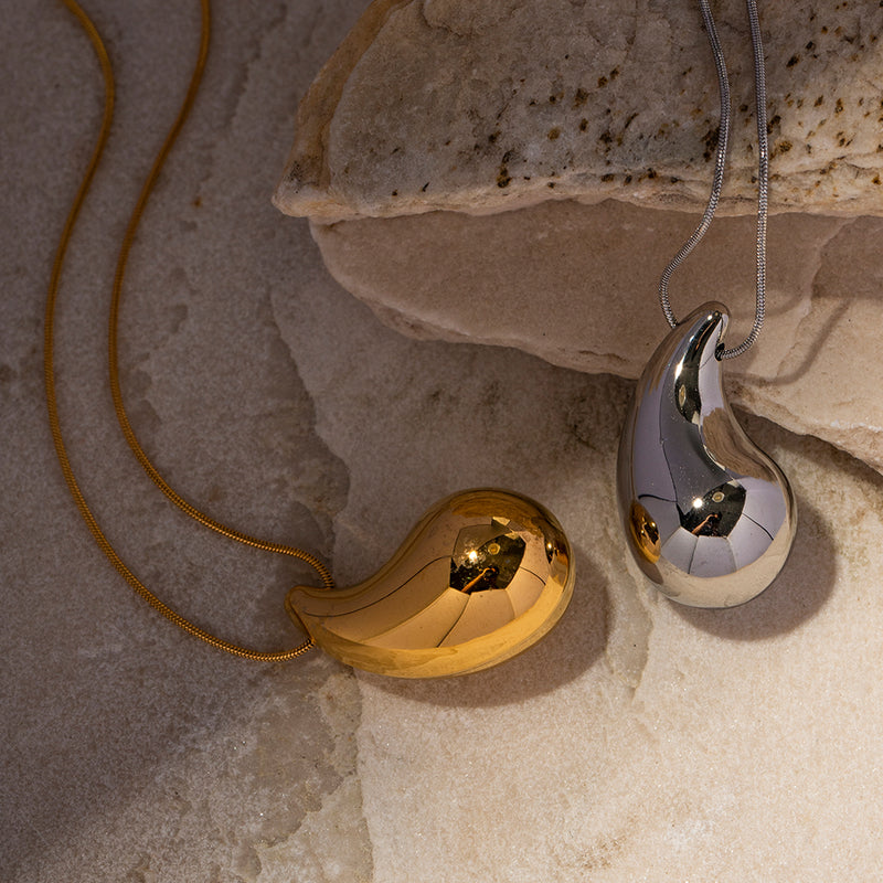 waterdrop pendant necklace, view 7 - MRSLM