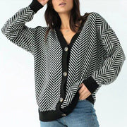 oversized knit cardigan, view 2 - MRSLM