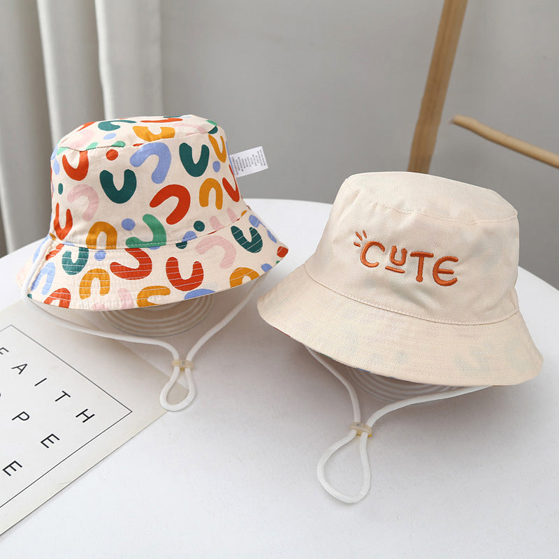 kids double-sided bucket hat - MRSLM
