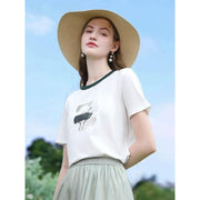 floral graphic tee, view 3 - MRSLM