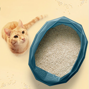 colorful diamond small cat litter box, view 7 - MRSLM