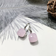 colored stone french hook earrings, view 8 - MRSLM