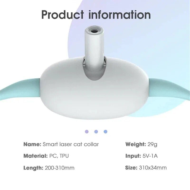usb rechargeable laser cat collar, view 6 - MRSLM