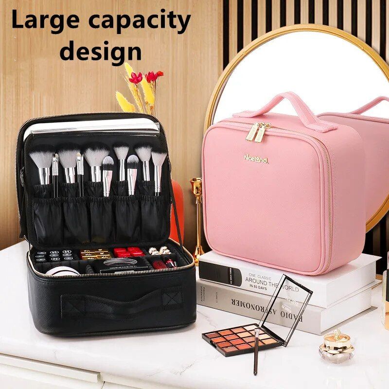 LED cosmetic case with mirror, view 6 - MRSLM