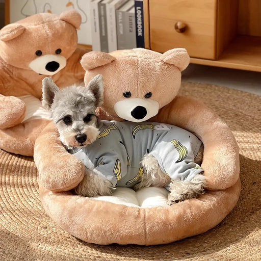 plush teddy bear pet bed - MRSLM