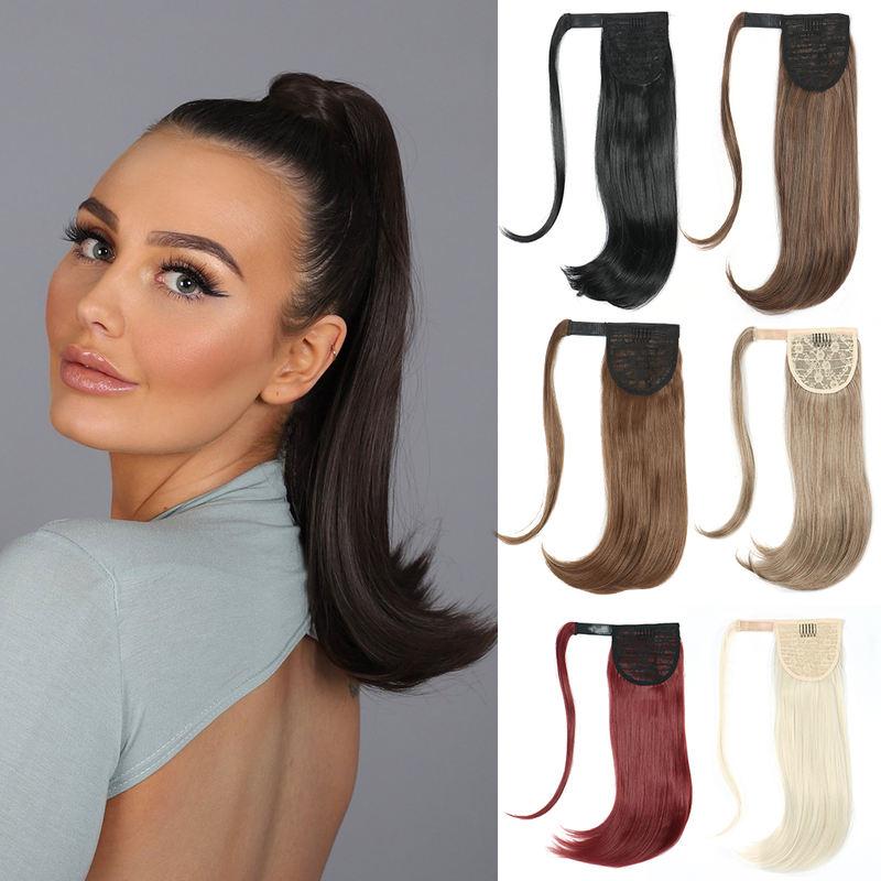 synthetic straight wraparound ponytail - MRSLM