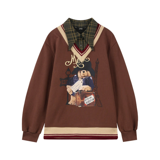 kawaii spliced hoodie for women, view 2 - MRSLM