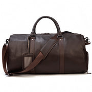 men's genuine leather gym bag, view 7 - MRSLM