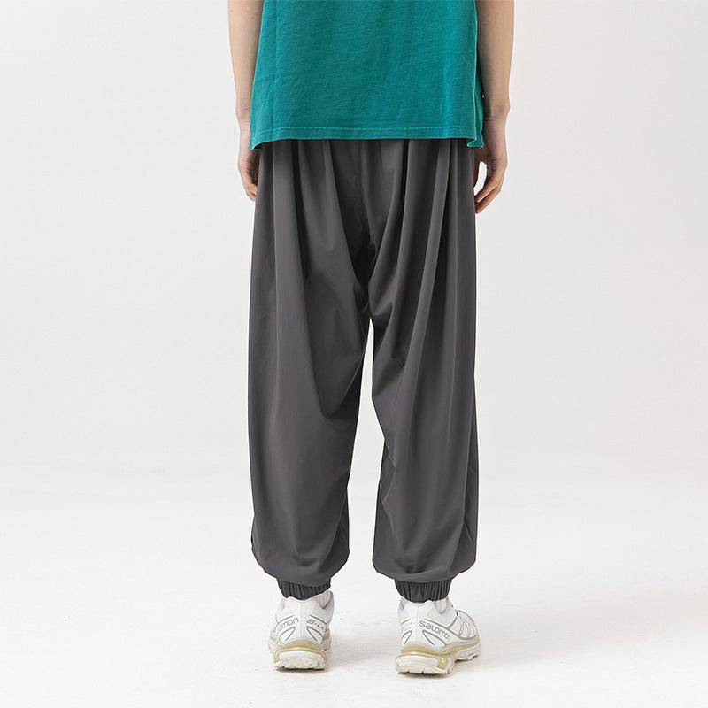 Men's ice-feeling draping workwear pants, view 2 - MRSLM