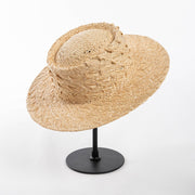 handmade raffia sun hat, view 2 - MRSLM