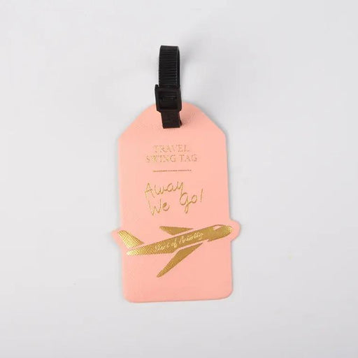 portable PU leather luggage tag, view 6 - MRSLM