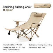outdoor portable recliner chair, view 3 - MRSLM