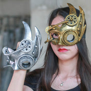 Steampunk half face mask, view 7 - MRSLM