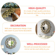 irregular gold wall mirror, view 5 - MRSLM