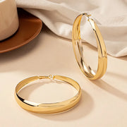 glossy geometric hoop earrings, view 13 - MRSLM