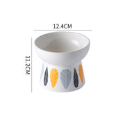 raised ceramic pet bowl, view 2 - MRSLM