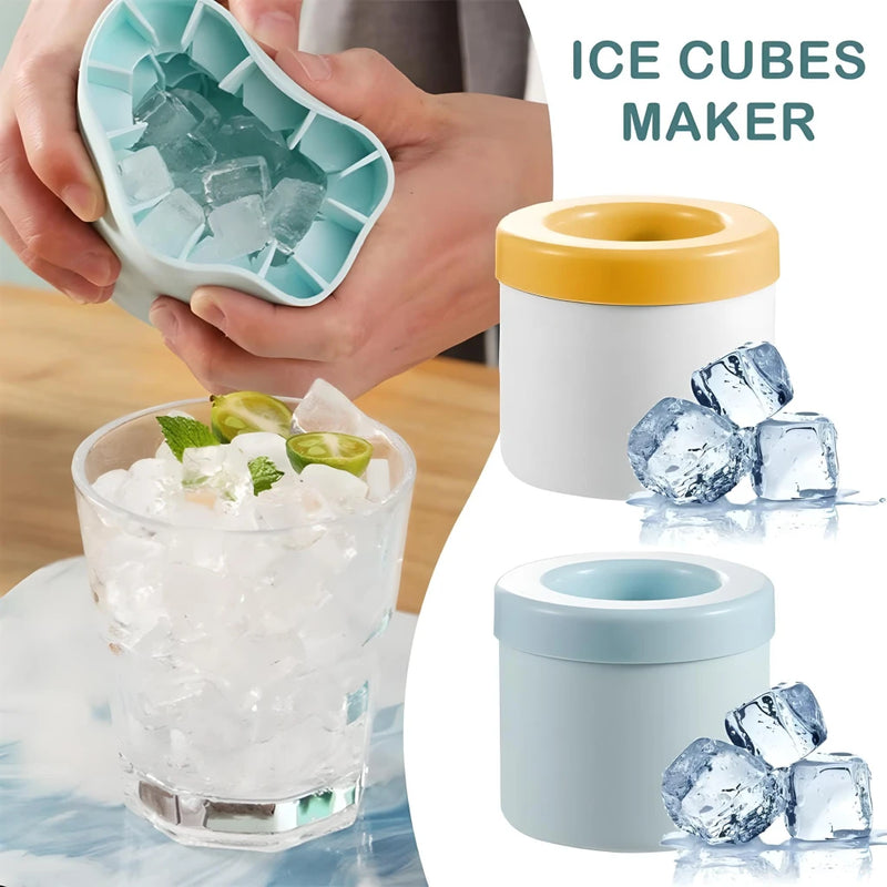 compact silicone ice cube maker, view 5 - MRSLM