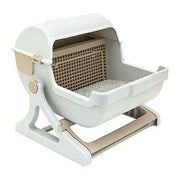 semi-automatic cat litter box, view 4 - MRSLM