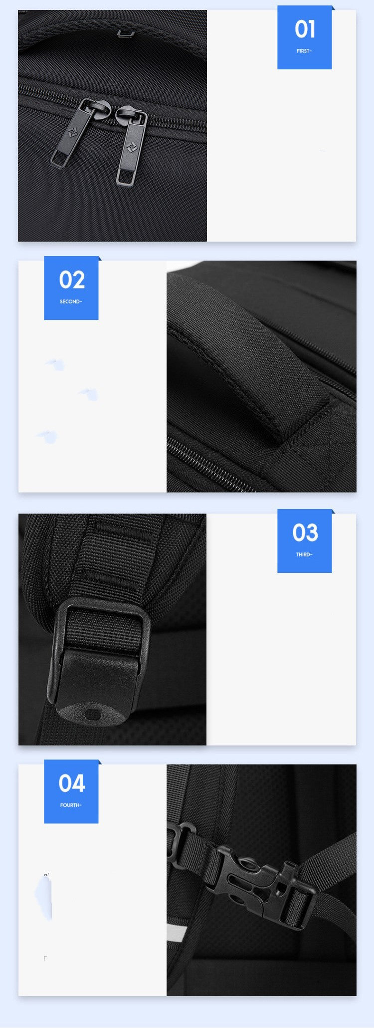 Men's business trip backpack, view 6 - MRSLM