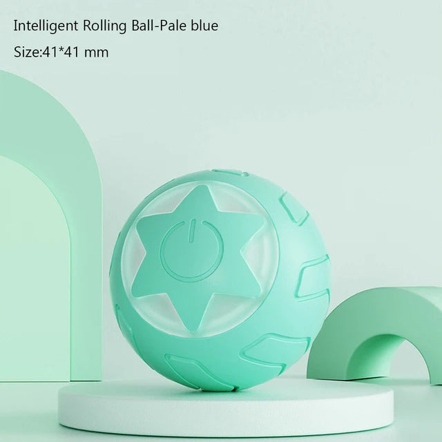 interactive smart rolling ball toy for cats and puppies, view 2 - MRSLM