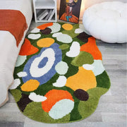 moss and pebble kids rug, view 5 - MRSLM