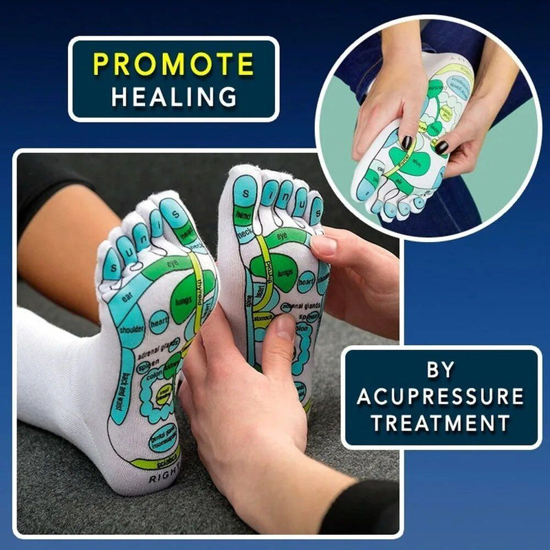 acupressure reflexology massage socks, view 5 - MRSLM
