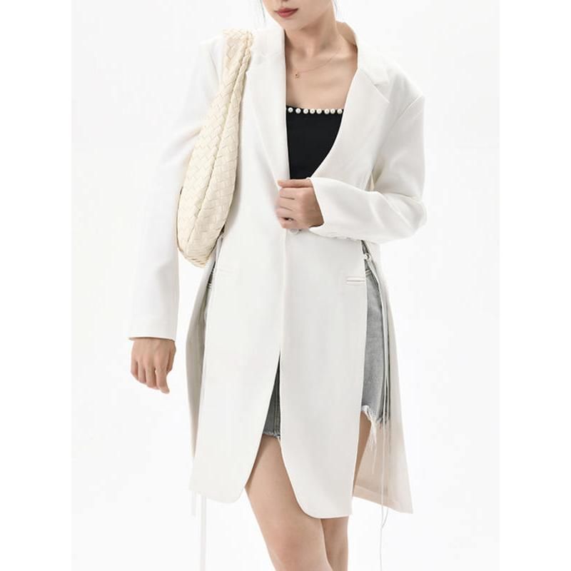 women's lace-up blazer, view 3 - MRSLM