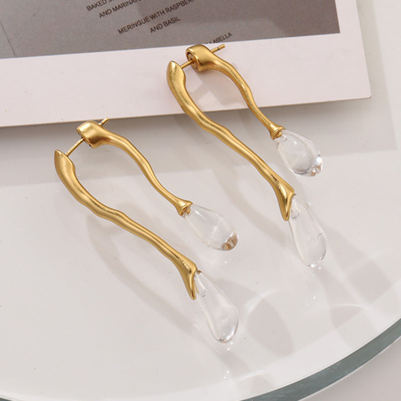 all match gold geometric earrings, view 2 - MRSLM