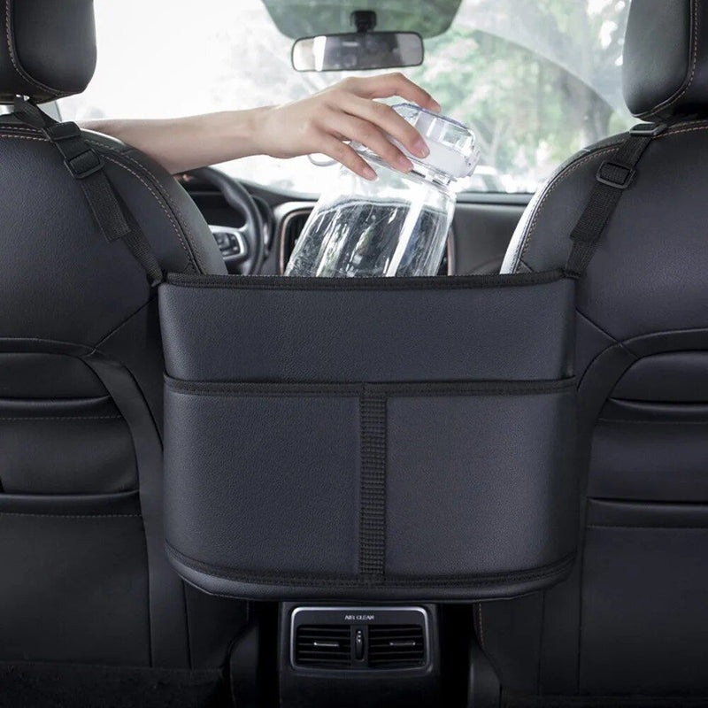 PU leather car seat organizer, view 7 - MRSLM