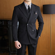 men's double breasted 2-piece suit, view 3 - MRSLM