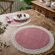 Elegant geometric lace placemats, view 2 - MRSLM