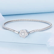 925 silver rose basic bracelet, view 5 - MRSLM