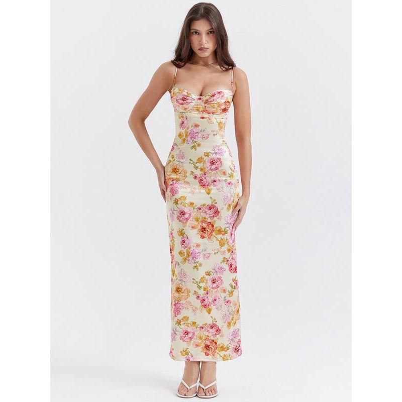 floral midi dress, view 4 - MRSLM