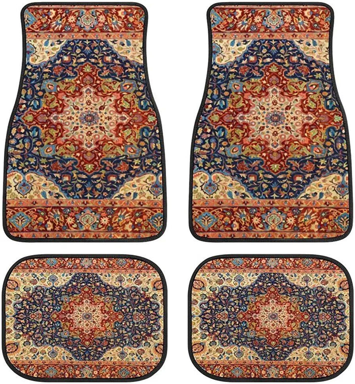 Persian Rug-Style Car Floor Mats - A Set of 4