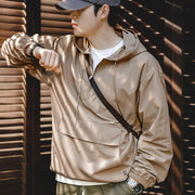 men's half-zip hooded jacket - MRSLM