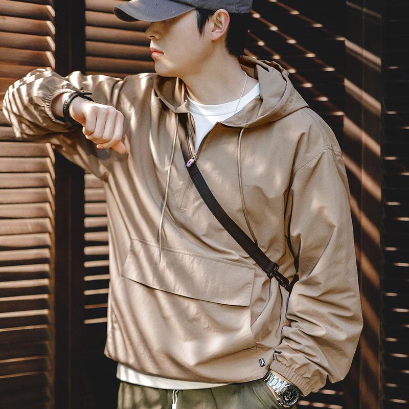 men's half-zip hooded jacket - MRSLM