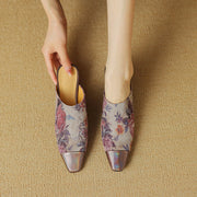 suede mule slippers, view 25 - MRSLM