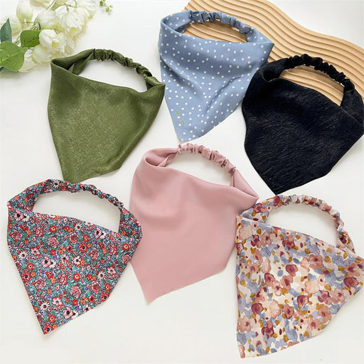 satin triangle hair scarf - MRSLM