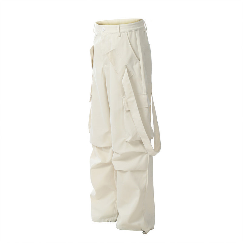 men's ribbon pocket cargo pants, view 10 - MRSLM
