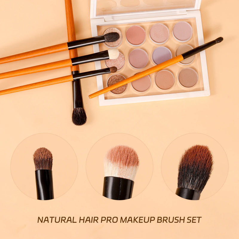 goat hair eyeshadow blending brush, view 3 - MRSLM
